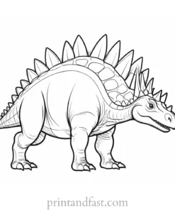 stegosaurus coloring page hard