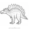 stegosaurus coloring page printable