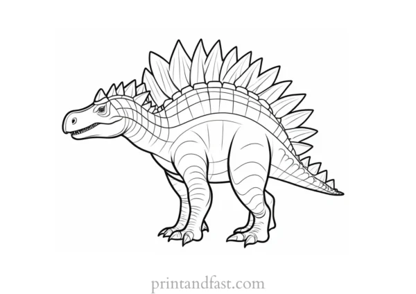 stegosaurus coloring page printable