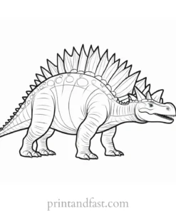 stegosaurus coloring page template