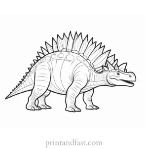 stegosaurus coloring page template