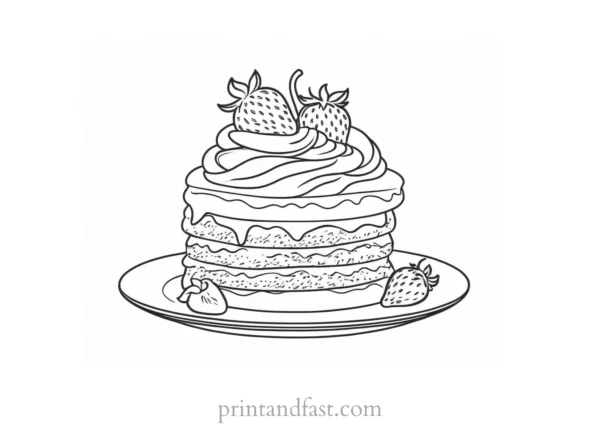 strawberry shortcake coloring page educational