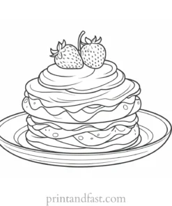 strawberry shortcake coloring page for adults