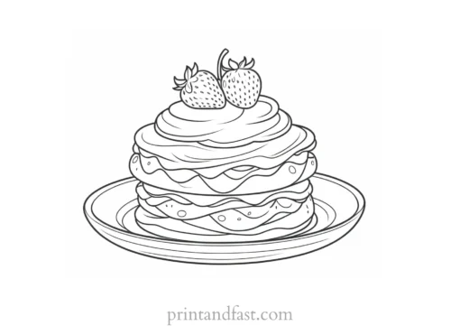 strawberry shortcake coloring page for adults