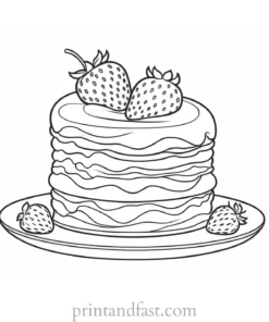 strawberry shortcake coloring page for all ages