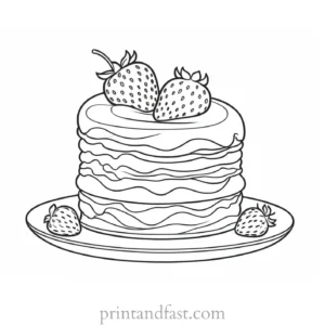 strawberry shortcake coloring page for all ages