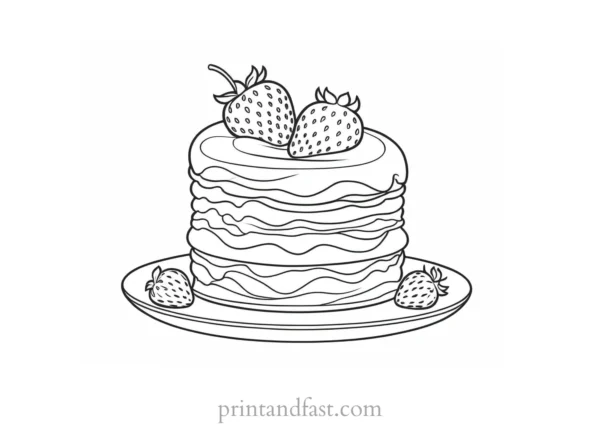 strawberry shortcake coloring page for all ages