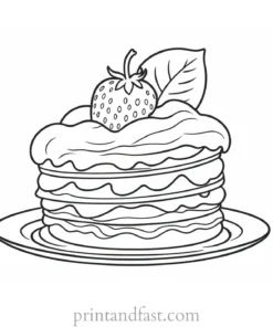 strawberry shortcake coloring page for kindergarten