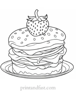 strawberry shortcake coloring page for toddlers