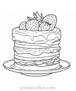 strawberry shortcake coloring page free