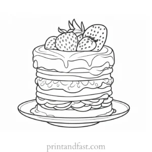 strawberry shortcake coloring page free