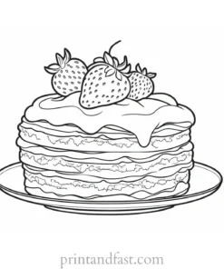 strawberry shortcake coloring page fun