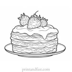 strawberry shortcake coloring page fun