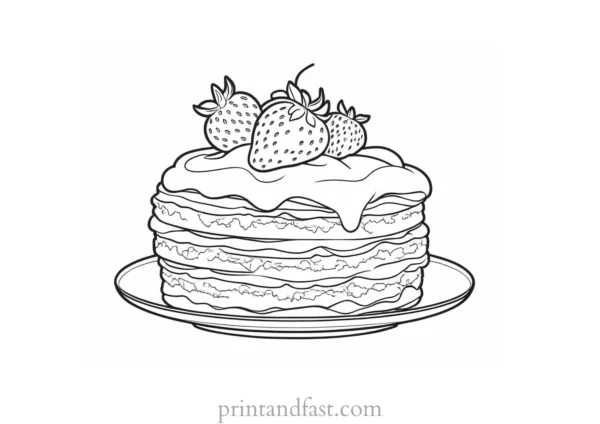 strawberry shortcake coloring page fun