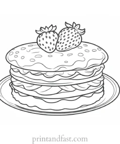 strawberry shortcake coloring page interactive