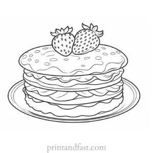 strawberry shortcake coloring page interactive