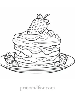 strawberry shortcake coloring page online