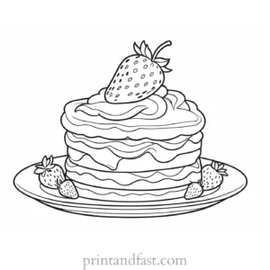 strawberry shortcake coloring page online