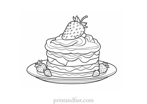 strawberry shortcake coloring page online