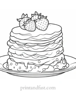 strawberry shortcake coloring page printable