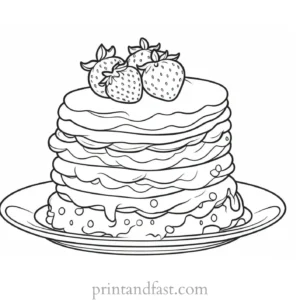 strawberry shortcake coloring page printable