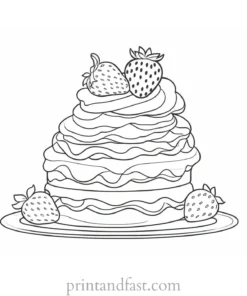 strawberry shortcake coloring page with pets