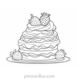 strawberry shortcake coloring page with pets