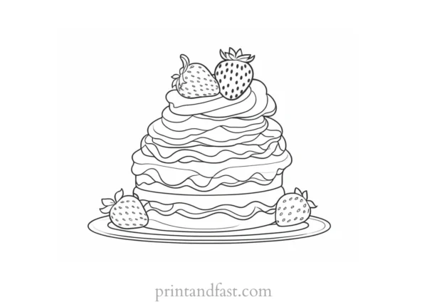 strawberry shortcake coloring page with pets