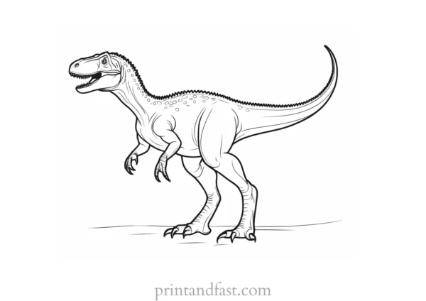 trex coloring page dinosaur