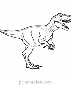 trex coloring page free