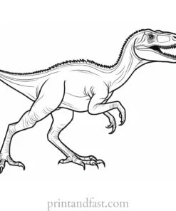 velociraptor coloring page baby