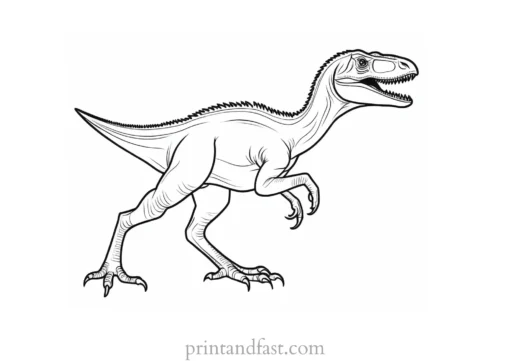 velociraptor coloring page baby