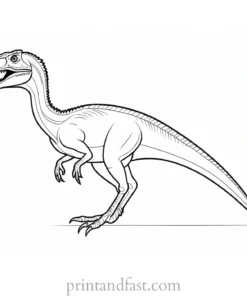 velociraptor coloring page online