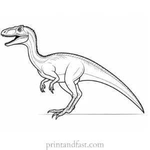 velociraptor coloring page online