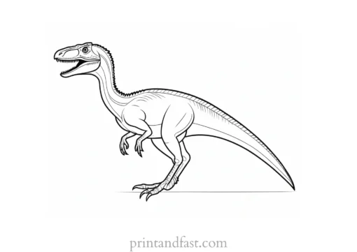 velociraptor coloring page online