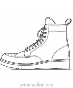 vintage shoe coloring page