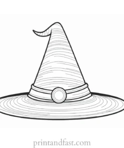 witch Hat Coloring Page