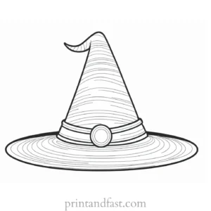 witch Hat Coloring Page