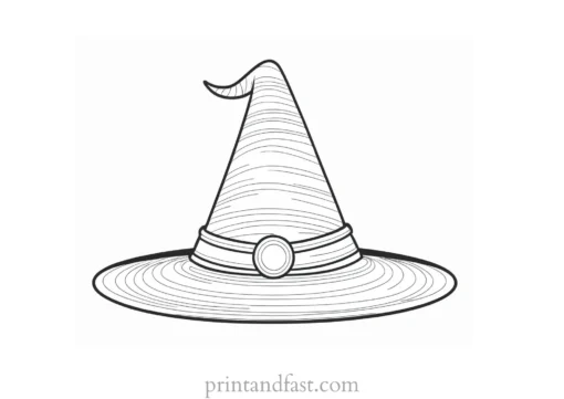 witch Hat Coloring Page