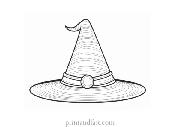 witch Hat Coloring Page