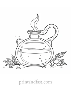 witch Potion Coloring Page