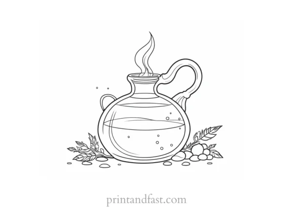 witch Potion Coloring Page